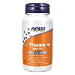NOW L-Theanine 100mg, 90vcaps